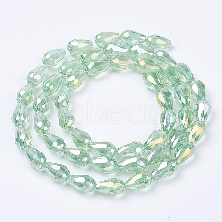 Electroplate Glass Beads Strands LS-EGLA-D015-15x10mm-29-1