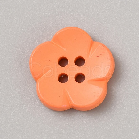 Spray Painted Plastic Buttons FIND-WH0152-394B-05-1
