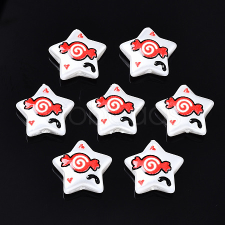 3D Printed ABS Plastic Imitation Pearl Beads KY-S168-010B-1