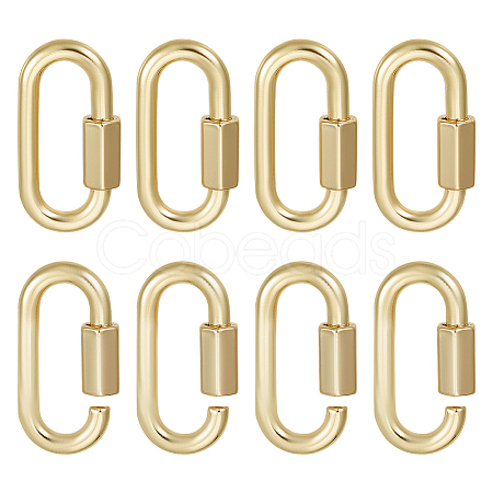 6Pcs Alloy Screw Carabiner Lock Charms FIND-UN0003-31LG-1