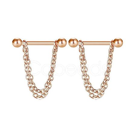 304 Stainless Steel Nipple Rings WG03B2E-11-1