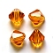 Imitation Austrian Crystal Beads, Grade AAA, K9 Glass, Faceted, Bicone, Orange, 4x4mm, Hole: 0.7~0.9mm