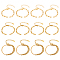 Nbeads 12Pcs 3 Style 304 Stainless Steel  Chain Bracelet Making, with Lobster Claw Clasps, Fits for Connector Charms, Golden, 5-3/4~6-3/8 inch(14.5~16.1cm),  4pcs/style