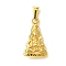 PVD Vacuum Plating 304 Stainless Steel Pendants, Avalokitesvara Charm, Golden, 24.5x14.5x4.5mm, hole: 3.5x6mm