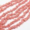 Chips Natural Rhodochrosite Beads Strands, 3~8x3~12x3~5mm, Hole: 1mm, about 16 inch