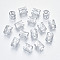 Aluminum Dreadlocks Beads Hair Decoration, Hair Coil Cuffs, Silver, 9x8mm, Hole: 7mm