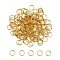 Iron Split Rings, Double Loops Jump Rings, Nickel Free, Golden, 10x1.4mm, about 8.6mm inner diameter, about 208pcs/50g