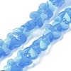 Imitation Jade Glass Beads Strands EGLA-L045-I-A01-1