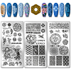 Stainless Steel DIY Nail Art Templates MRMJ-WH0092-085-1