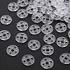 Transparent Resin Snap Fasteners BUTT-N018-008-01-1