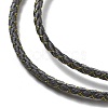 Polyester Cord Braided Necklace Makings MAK-L043-03G-01-2