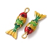 304 Stainless Steel Enamel Pendants STAS-Z193-13G-02B-2