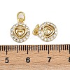 Brass Micro Pave Cubic Zirconia Pendants ZIRC-I367-05G-10-3