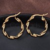 201 Stainless Steel Hoop Earrings X-EJEW-A054-05C-G-4
