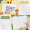 Acrylic Tie Dye Stencils Reusable Art Painting Template DIY-WH0429-002-3