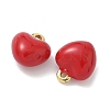 Brass Enamel Charms KK-G548-14G-2