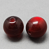 Round Imitation Cat Eye Resin Beads RESI-R157-6mm-08-1