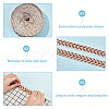 about 10.5~11 yards Ethnic Style Polycotton Jacquard Leaf Ribbons OCOR-GO0001-15D-3