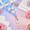 Hand-woven Flower Pendant Decorations KEYC-TAC0009-02KCG-04-5
