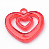 Transparent Acrylic Pendants TACR-S144-31-2