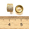 925 Sterling Silver Micro Pave Clear Cubic Zirconia Beads STER-B006-10C-G-2