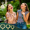 30Pcs 3 Styles Brass Huggie Hoop Earring Findings KK-PH0011-10-6