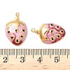 304 Stainless Steel Enamel Pendants STAS-H483-40B-G-3