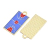 Alloy Enamel Pendants FIND-I065-01G-G-2