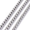 Tarnish Resistant 304 Stainless Steel Box Chains STAS-P219-23-E-1