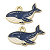 Ocean Alloy Enamel Pendants ENAM-B041-01E-1
