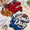 4Pcs 4 Colors Polyester Iron on/Sew On Patches PATC-FG0002-59-5