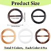 20Pcs Resin Tri-Glide Adjuster Buckles FIND-GF0008-12D-2