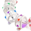 Glass with Enamel Beads Strands GLAA-M047-01A-3