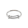 304 Stainless Steel Wire Wrap Expandable Adjustable Ring for Women RJEW-WH0007-01A-P-1