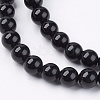 Natural Black Onyx Beads Strands X-G-H1567-6MM-3