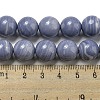 Synthetic Blue Lace Agate Beads Strands G-B071-F02-04-4