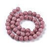 Natural Rhodonite Bead Strands X-G-L417-08-8mm-2