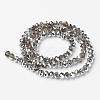 Electroplate Transparent Glass Beads Strands EGLA-A034-T2mm-M13-2