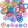 36Pcs 6 Style Rack Plating Alloy Pendants PALLOY-DC0001-19-1