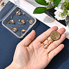 10Pcs Brass Stud Earring Findings KK-BBC0020-91-3