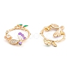 Rack Plating Alloy Enamel Pendants FIND-A040-04KCG-02-2