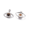 Natural Tiger Eye Pendants G-L512-H10-2