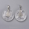Natural Quartz Crystal Pendants G-F640-C01-2