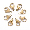 Ion Plating(IP) 316L Surgical Stainless Steel Lobster Claw Clasps STAS-H353-C-02G-A-1