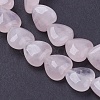 Girlfriend Valentines Day Ideas Natural Rose Quartz Bead Strands G-R190-20mm-18-3