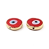Rack Plating Handmade Evil Eye Lampwork Beads KK-F838-02-G-3