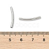 SHEGRACE Brass Curved Tube Beads XGRPCU028-259P-3