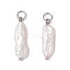 3Pcs 3 Colors Natural Keshi Pearl Pendants PALLOY-JF04239-02-1