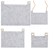 3Pcs 3 Style Felt Bags Organizer Insert PURS-WR0006-87D-1