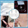 6Pcs 925 Sterling Silver Snowflake Charms PALLOY-PH01786-5